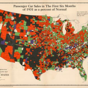 Passenger Car Sales in the First Six Months of 1931 as a percent of Normal