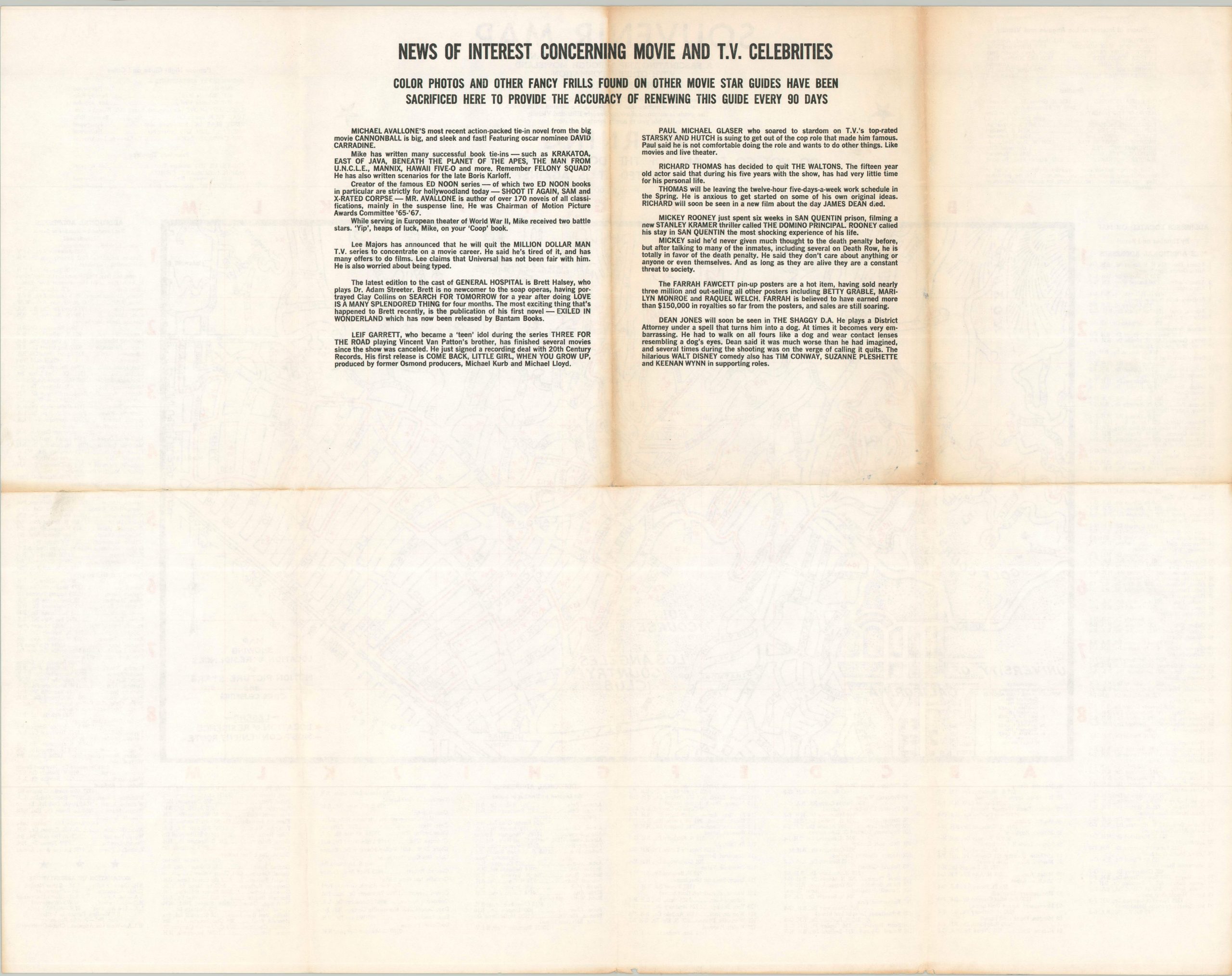 Souvenir Map and Guide to Starland Estates and Mansions - Image 2