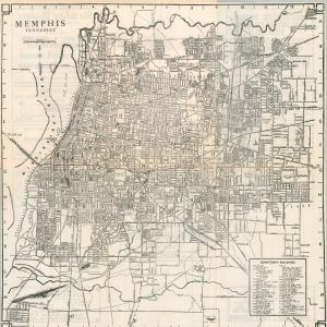 Map-Street Guide Souvenir Directory of Memphis