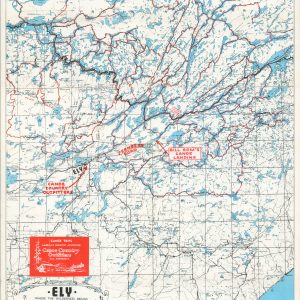 Map of Resort and Canoe Area Ely, Minnesota