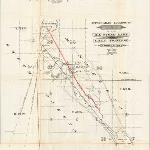 Approximate Location of Canal Between Big Stone Lake and Lake Traverse Minnesota