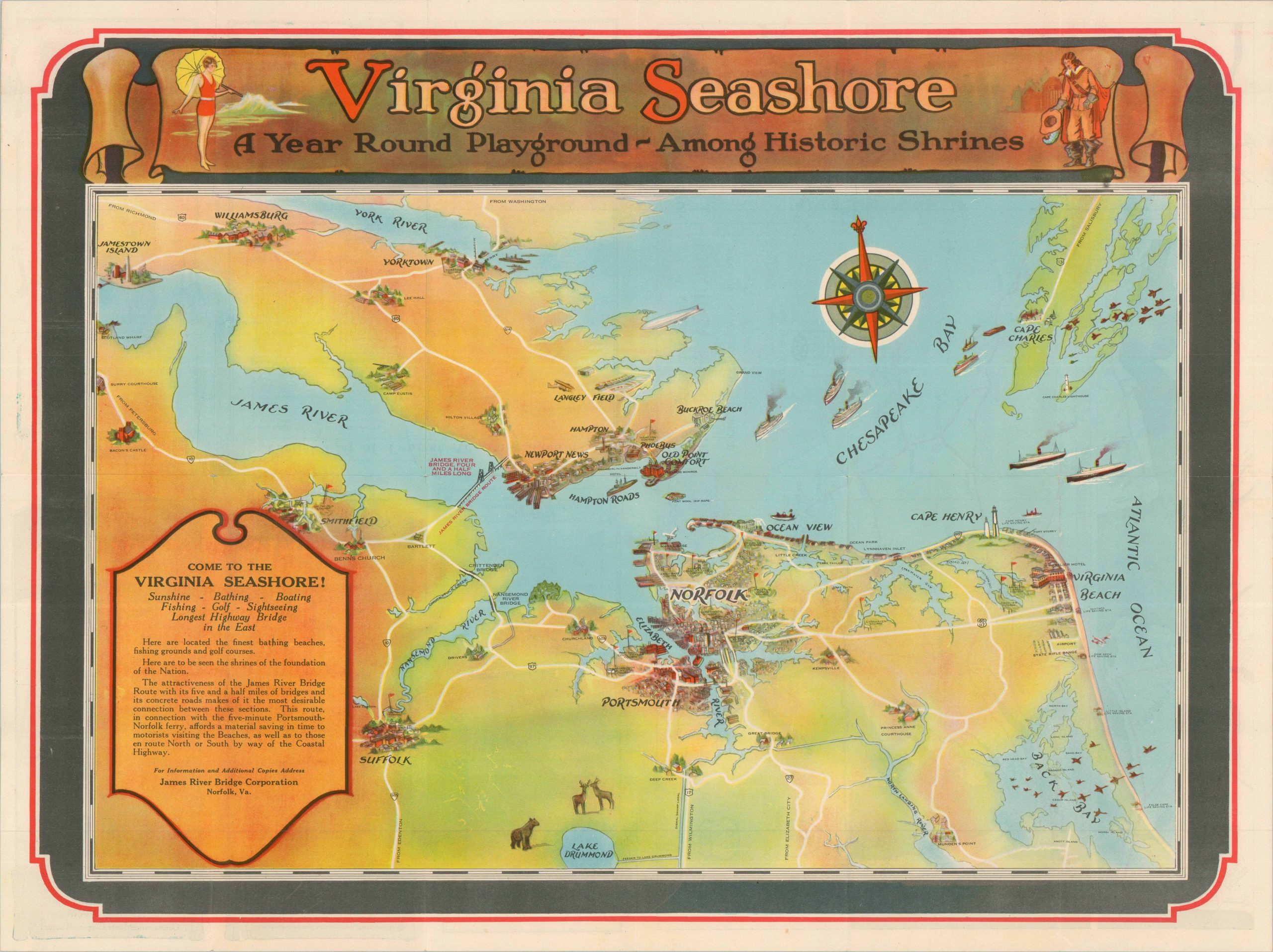 Virginia Seashore A Year Round Playground-Among Historic Shrines