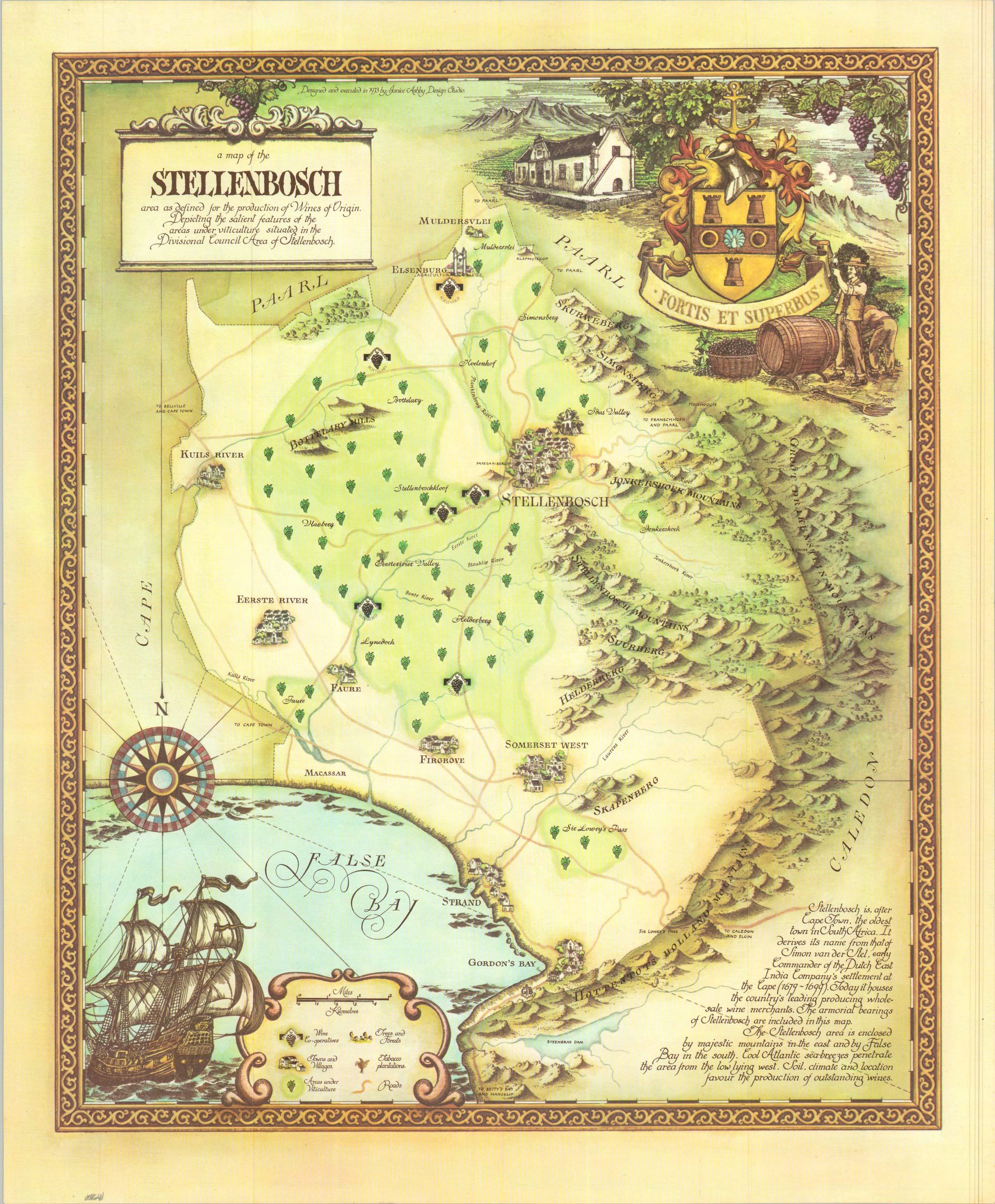 A Map of Stellenbosch
