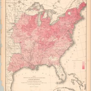 Map Showing the Proportion of Deaths from Consumption
