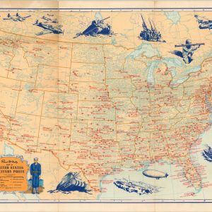 Rand McNally Map of United States Military Posts