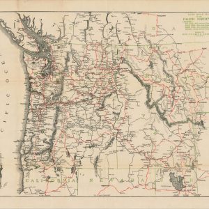 U.S. Auto Road Map of the Pacific Northwest