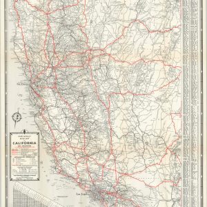 Rand McNally Road Map of California