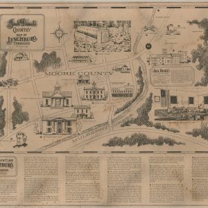 Jack Daniel's Country A Map of Middle Tennessee and Lynchburg