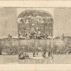 Carte Generale des Differentes Assemblees ou Conseils, des Cantons Suisses, et l'Ordre de Leur Gouvernement