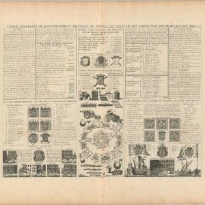 Carte Generalle du Gouvernement Militaire de France, et L'Etat de Ses Forces, Tant Par Terre, Que Par Mer