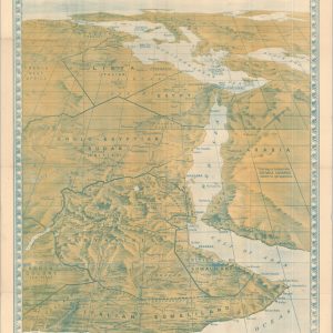 Colour Relief Map of Abyssinia and War Zone