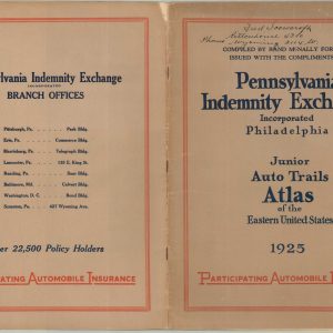 Pennsylvania Indemnity Exchange Junior Auto Trails Atlas of the Eastern United States