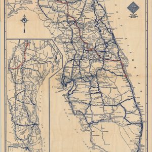 Rand McNally Special Auto Road Map Florida