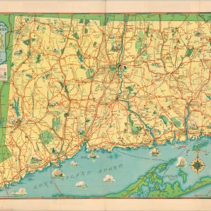 Tercentenary Map of Connecticut