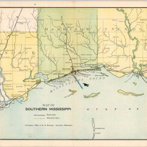 Map of Southern Mississippi