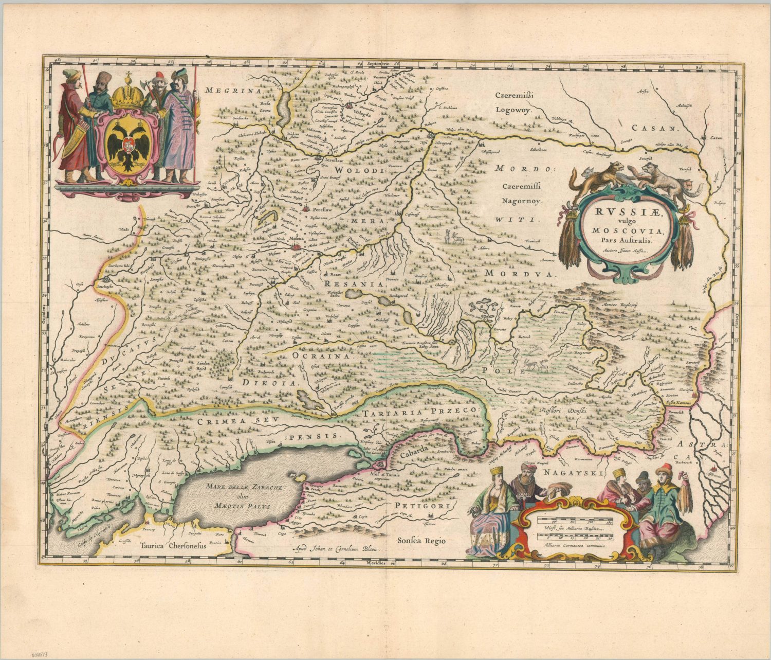 Russiae vulgo Moscovia dictae Partes Septentrionalis et Orientalis [and ...