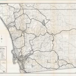Rand McNally Map of San Diego County