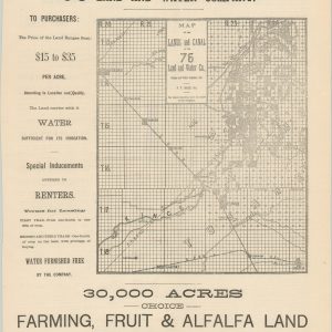 30,000 Acres Choice Farming, Fruit & Alfalfa Land
