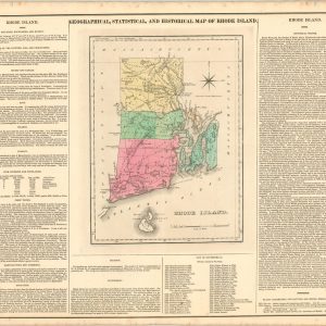 Geographical, Statistical, and Historical Map of Rhode Island