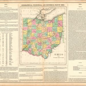 Geographical, Statistical, and Historical Map of Ohio