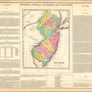 Geographical, Statistical, and Historical Map of New Jersey
