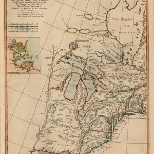 Carte Nouvelle de L'Amerique Angloise