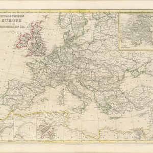 Central and Southern Europe with the Mediterranean Sea