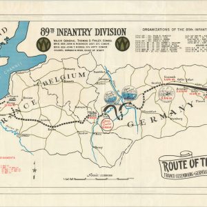 Route of the 89th France - Luxembourg - Germany