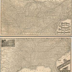 Map of the Northern States [and] Map of the Southern States
