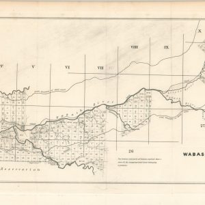Map of that Part of the Wabash and Erie Canal Lands included in the Treaties of 1834 and 1838