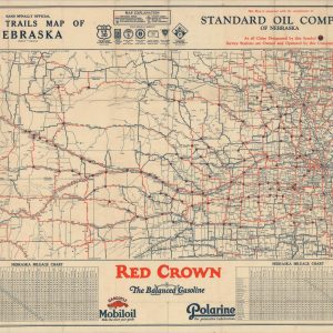 Rand McNally Official Auto Trails Map of Nebraska