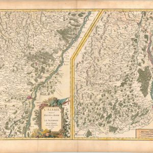 L'Alsace divisee en Haute et Basse et Le Sundgau