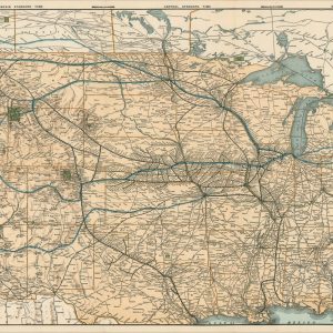 Map of the Burlington Route The National Park Line and Connections