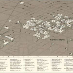 Illustrated Campus Plan to the University of Michigan