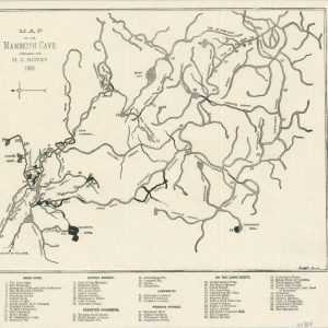 Map of the Mammoth Cave Prepared for H.C. Hovey