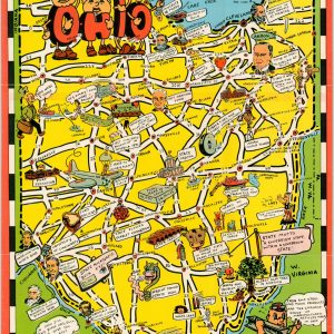 Bill Skacel's Cartoon Map of Ohio