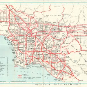 Map of Los Angeles & San Diego