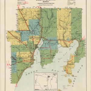 Offical Map of Delta County, Michigan