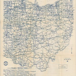 Goodrich Road Map of Ohio