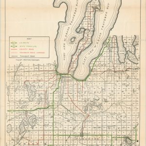 Road Map of Grand Traverse County