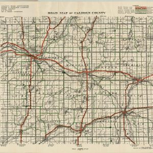 Road Map of Calhoun County