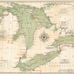Texaco Cruising Chart Great Lakes & Adjoining Waterways