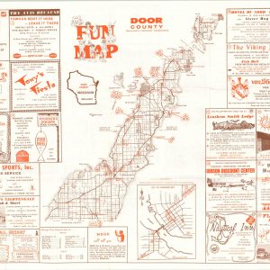 Fun Map of Door County Wisconsin