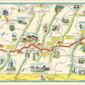 Souvenir Map of the Pennsylvania Turnpike