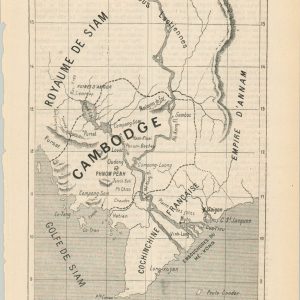 Carte de L'Itineraire Suivi par M. Le Comte de Tinseau