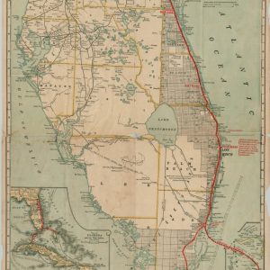 Map of the Peninsula of Florida and Adjacent Islands