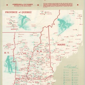 The Boston Globe Ski Map of Northern New England and Canada