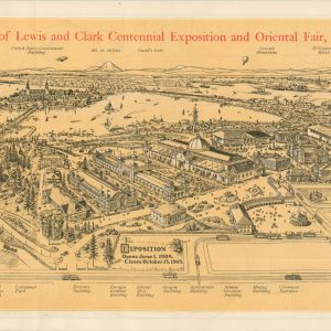 Bird's-eye View of Lewis and Clark Centennial Exposition and Oriental Fair, Portland, Oregon