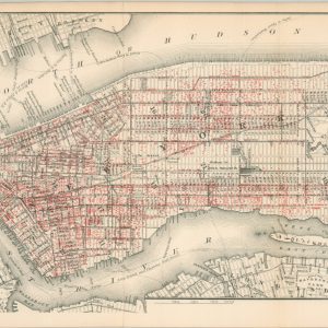 Map of New York City to Accompany The Temperance Movement or the Conflict Between Man & Alcohol