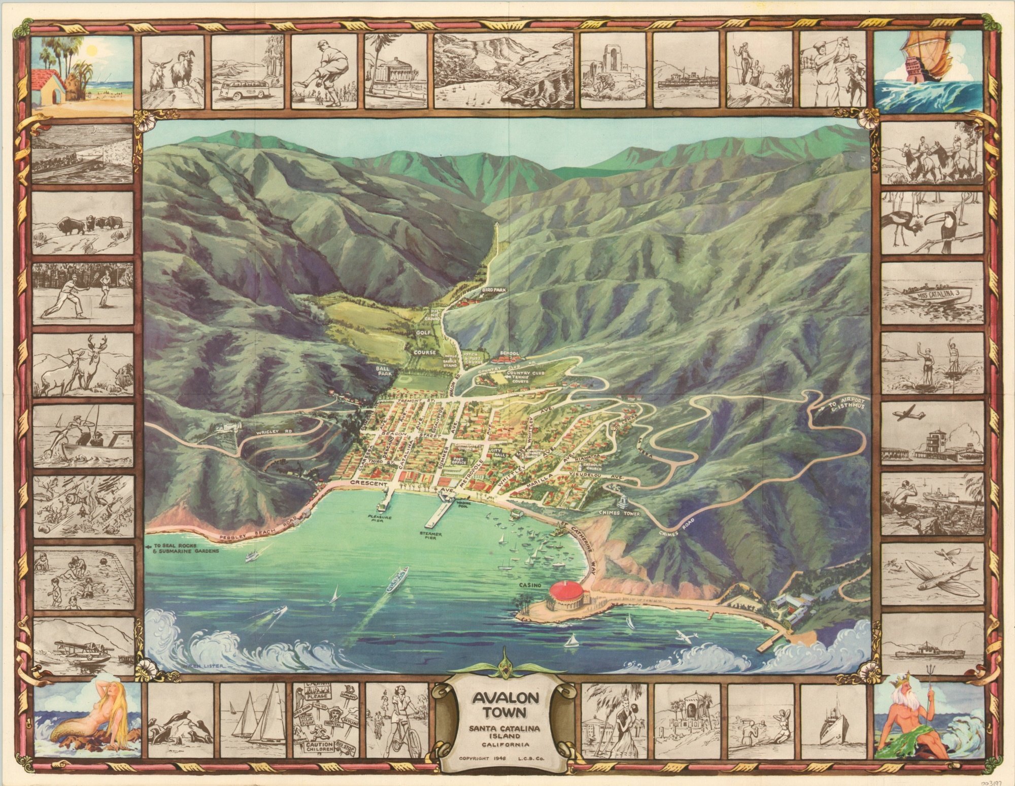 Avalon Town Santa Catalina Island California